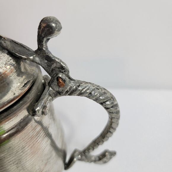 Embossed Turkish Moroccan Teapot Nickel Copper 16 oz - Picture 12 of 13